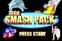 Sega Smash Pack Title Screen